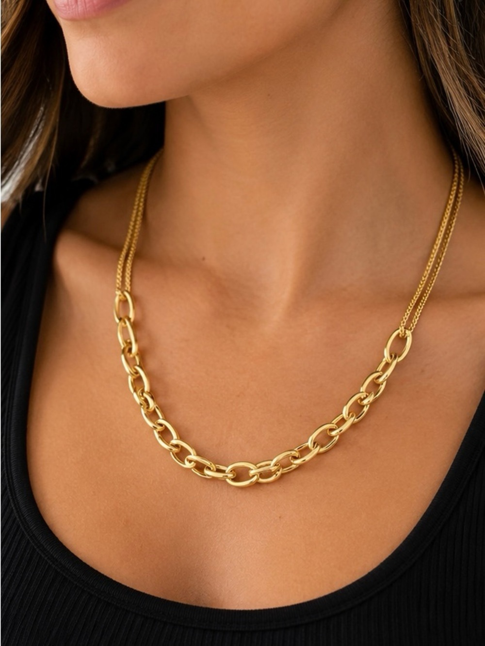 Multichain Necklace – Gold ✨ - Picture 2 of 8